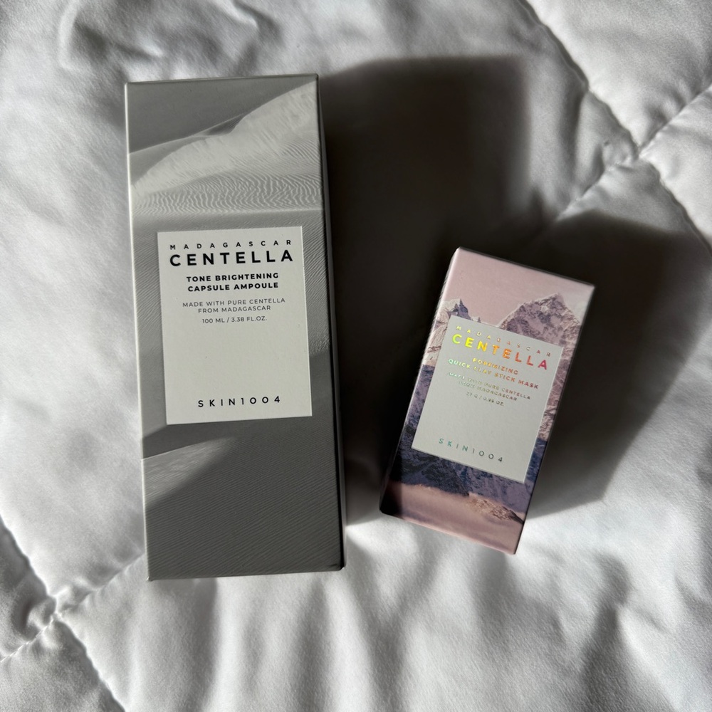 SKIN1004 Duo Tone Brightening Capsule Ampoule & Poremizing Quick Clay Stick Mask